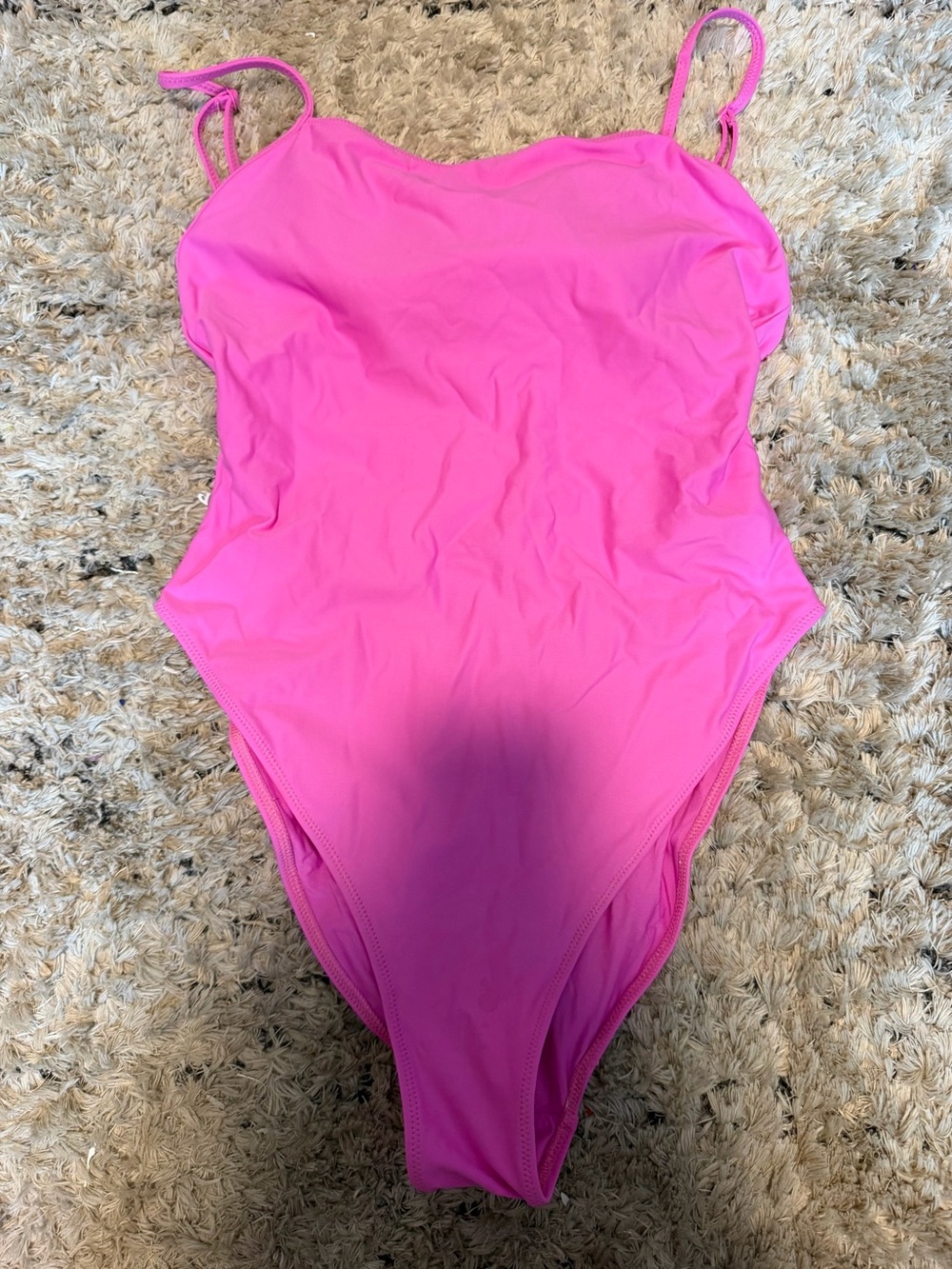 SKIMS Hot Pink One-Piece Swimsuit